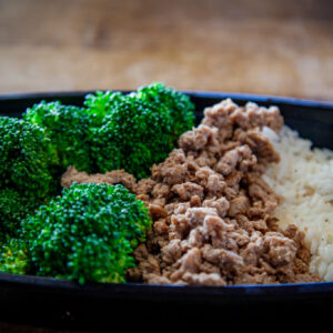 Ground Turkey w/ Jasmine Rice & Broccoli