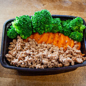 Ground Turkey w/ Sweet potato & Broccoli