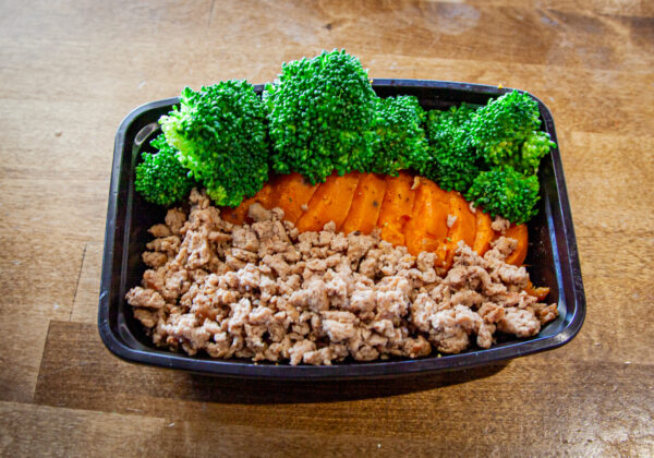Ground Turkey w/ Sweet potato & Broccoli