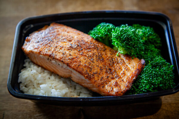 Salmon w/ Jasmine Rice & Broccoli