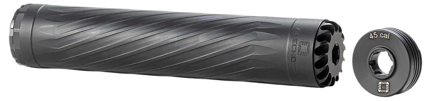 Anechoic X45LB Anechox 45L 45CAl/458WinMag Black Stainless Steel/Titanium 1 3/8"x24 w/ 5/8"x24 DTA