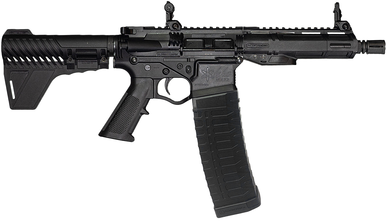 ATI ATIGAX5567MLB60 Alpha Maxx 223 Rem/5.56 NATO 60+1 7.50" Threaded Barrel, Matte Black Receiver w/Picatinny Rail, M-LOK Handguard, Black Polymer Blade, A2 Grip